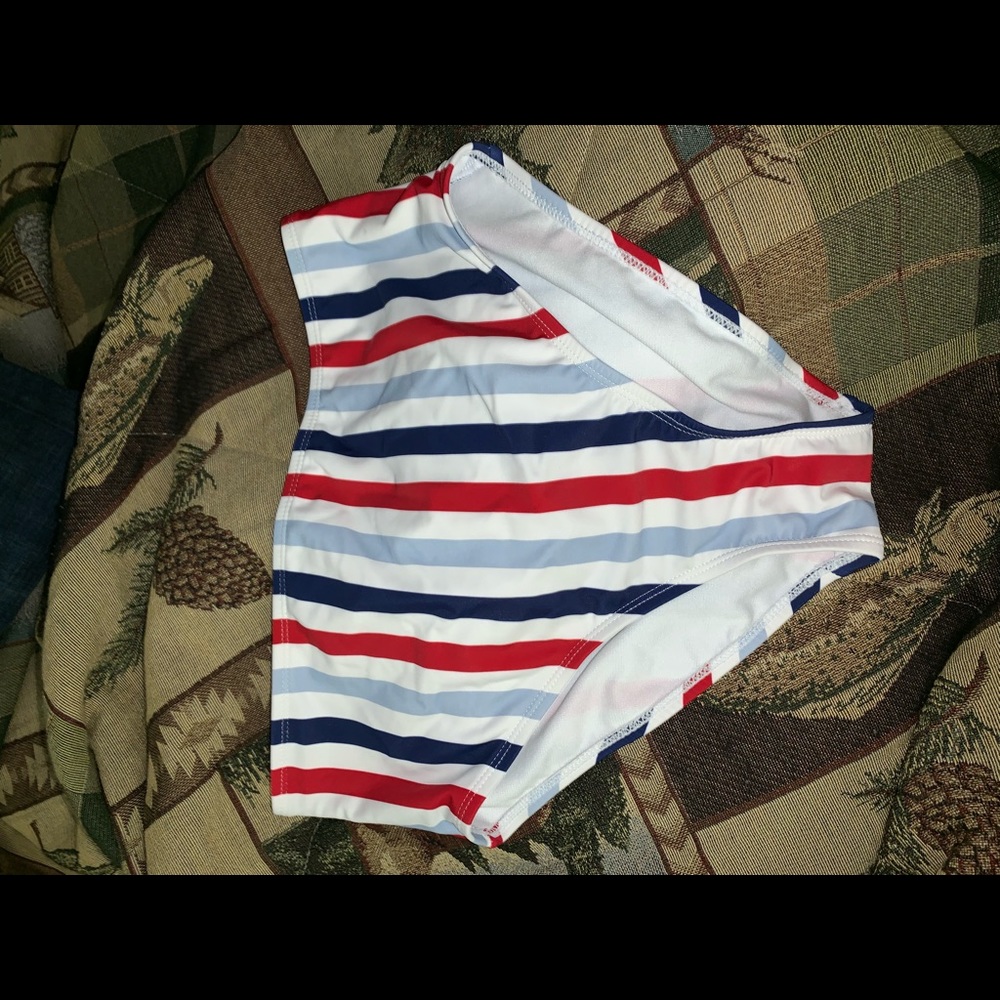 High waisted bikini bottoms